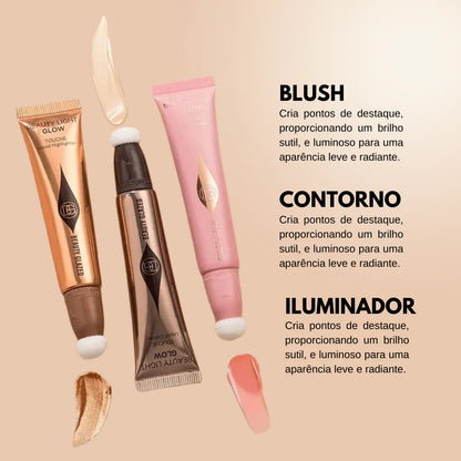 Kit Blush Contorno e Iluminador